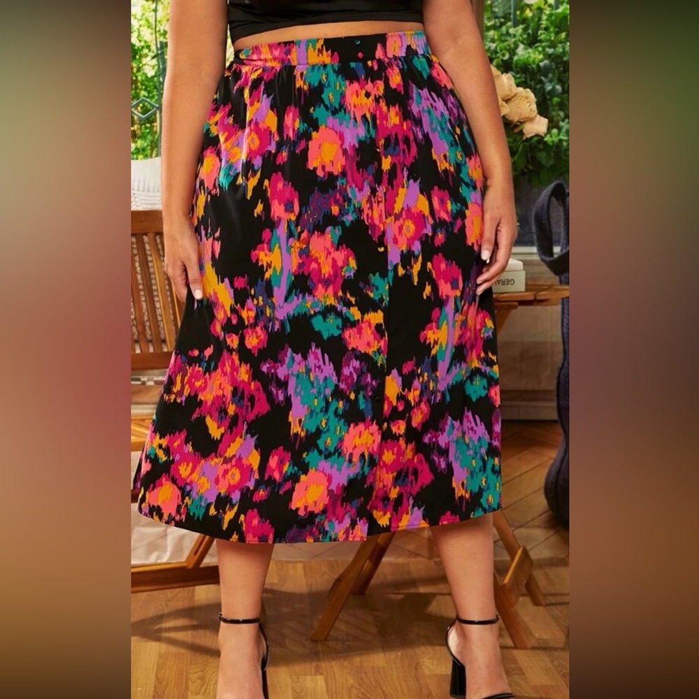 MIDI floral skirt 🌼